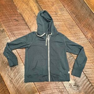 Vuori Dark Teal Zip-Up Hoodie Size M Perfect Condition